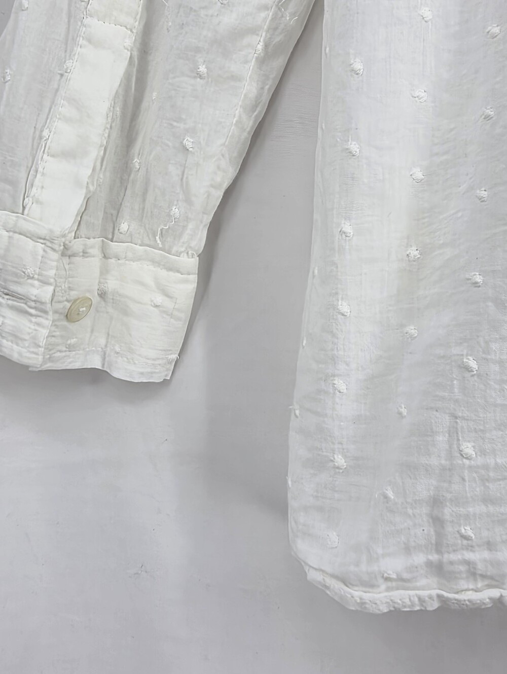 Vintage Old Navy Cottagecore Swiss Dot Lace Pintuck Prairie Blouse Size Medium - Picture 11 of 15
